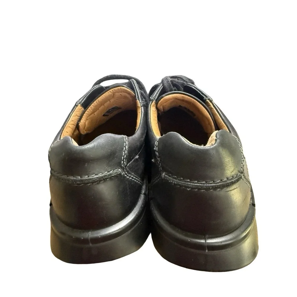 ECCO‎ Fusion II Men's Leather Moc-Toe Oxfords Shoes, Size 44/ US 10-10.5 Black
